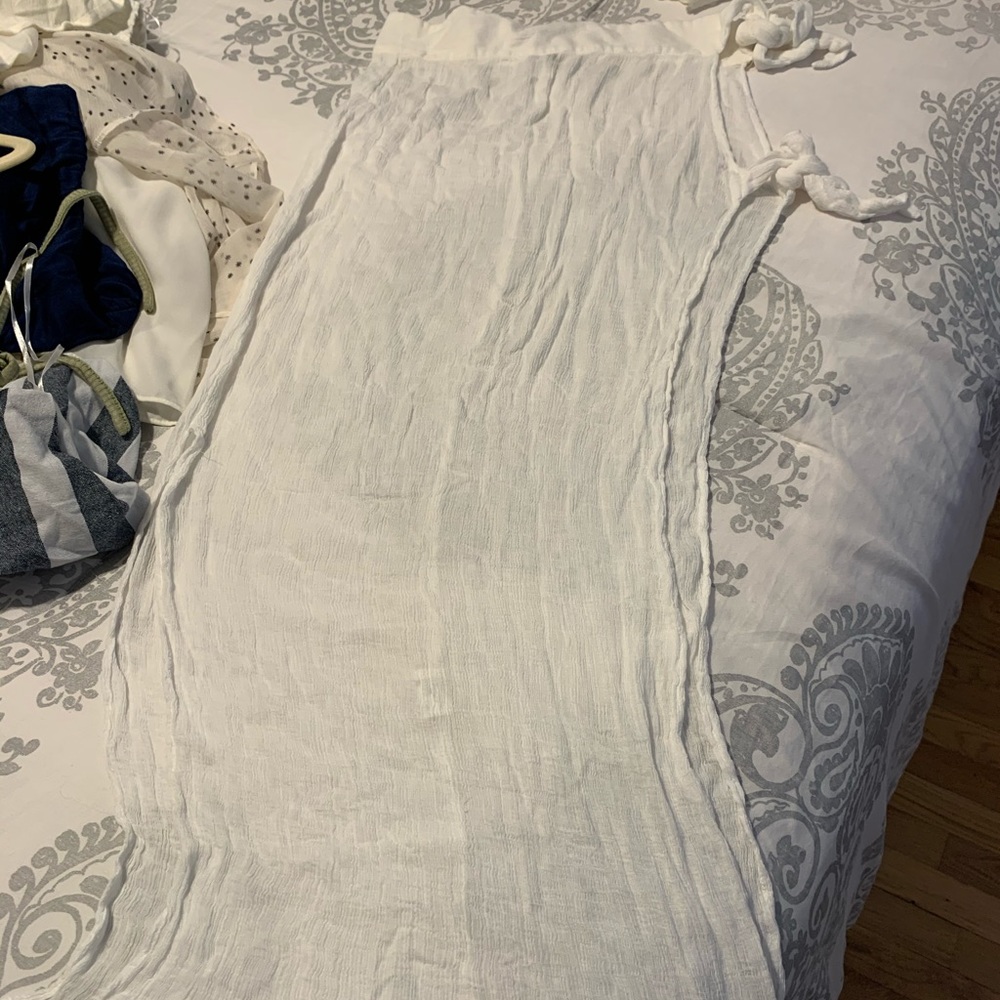Revolve Bec & Bridge Sheer Coverup skirt